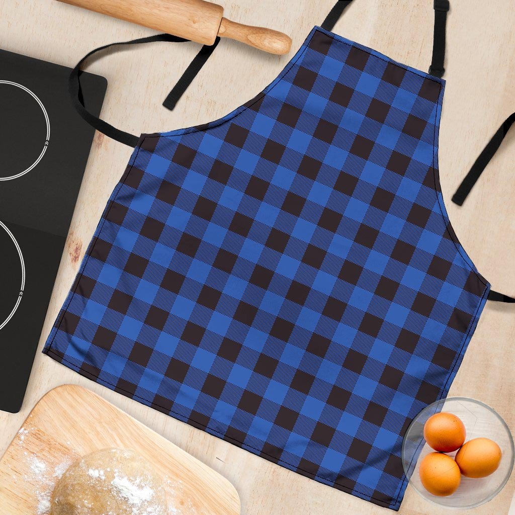 Blue Plaid Women's Apron-grizzshop