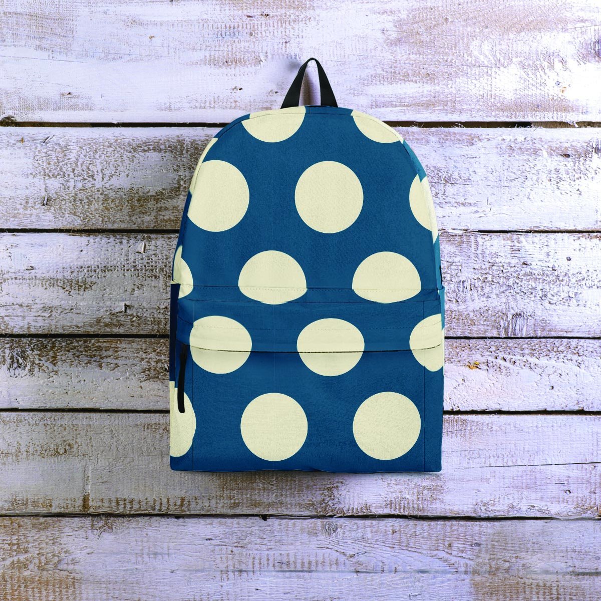 Blue Polka Dot Backpack-grizzshop