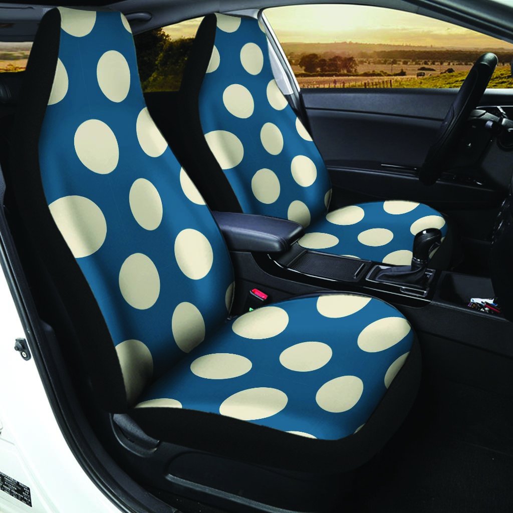 Blue Polka Dot Car Seat Covers-grizzshop