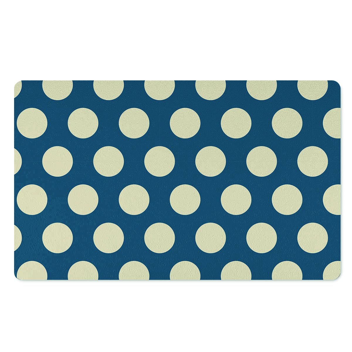 Blue Polka Dot Door Mat-grizzshop