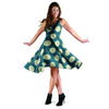 Blue Polka Dot Dress-grizzshop