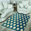 Blue Polka Dot Floor Mat-grizzshop