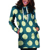 Blue Polka Dot Hoodie Dress-grizzshop