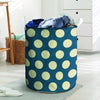 Blue Polka Dot Laundry Basket-grizzshop