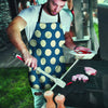 Blue Polka Dot Men's Apron-grizzshop