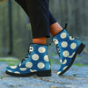 Blue Polka Dot Men's Boots-grizzshop