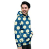 Blue Polka Dot Men's Hoodie-grizzshop