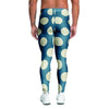 Blue Polka Dot Men's Leggings-grizzshop