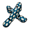 Blue Polka Dot Muay Thai Shin Guard-grizzshop