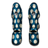 Blue Polka Dot Muay Thai Shin Guard-grizzshop