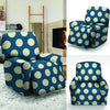 Blue Polka Dot Recliner Cover-grizzshop