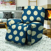 Blue Polka Dot Recliner Cover-grizzshop