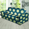 Blue Polka Dot Sofa Cover-grizzshop