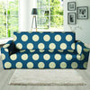 Blue Polka Dot Sofa Cover-grizzshop