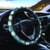 Blue Polka Dot Steering Wheel Cover-grizzshop