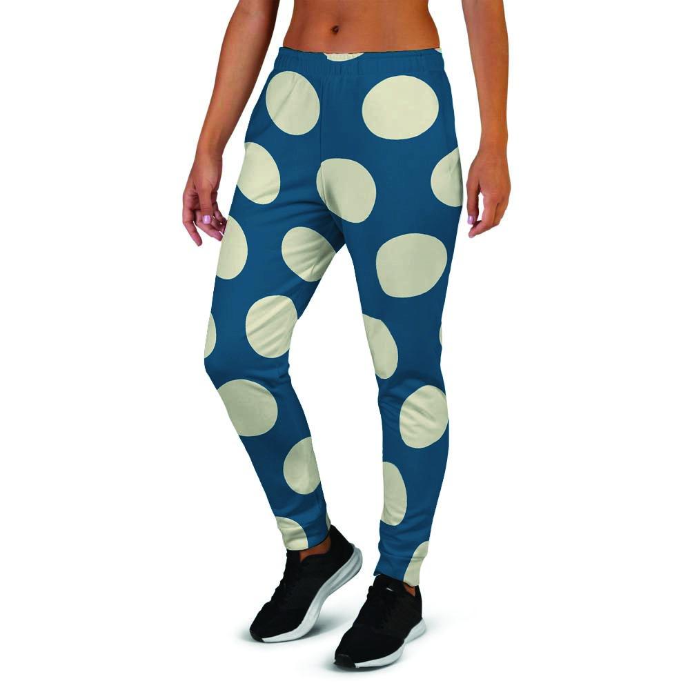 Blue Polka Dot Women's Joggers-grizzshop