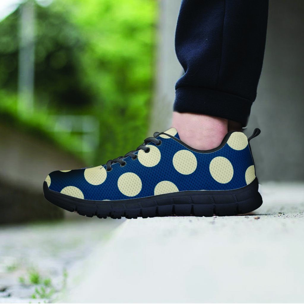 Blue Polka Dot Women's Sneakers-grizzshop