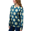 Blue Polka Dot Women's Sweatshirt-grizzshop