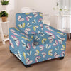 Blue Polka Dots Butterfly Print Armchair Cover-grizzshop