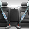 Blue Polka Dots Butterfly Print Seat Belt Cover-grizzshop