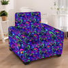 Blue Psychedelic Armchair Cover-grizzshop