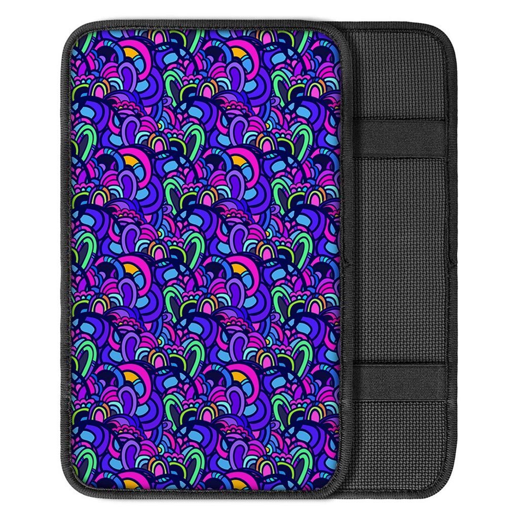 Blue Psychedelic Car Console Cover-grizzshop