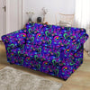 Blue Psychedelic Loveseat Cover-grizzshop