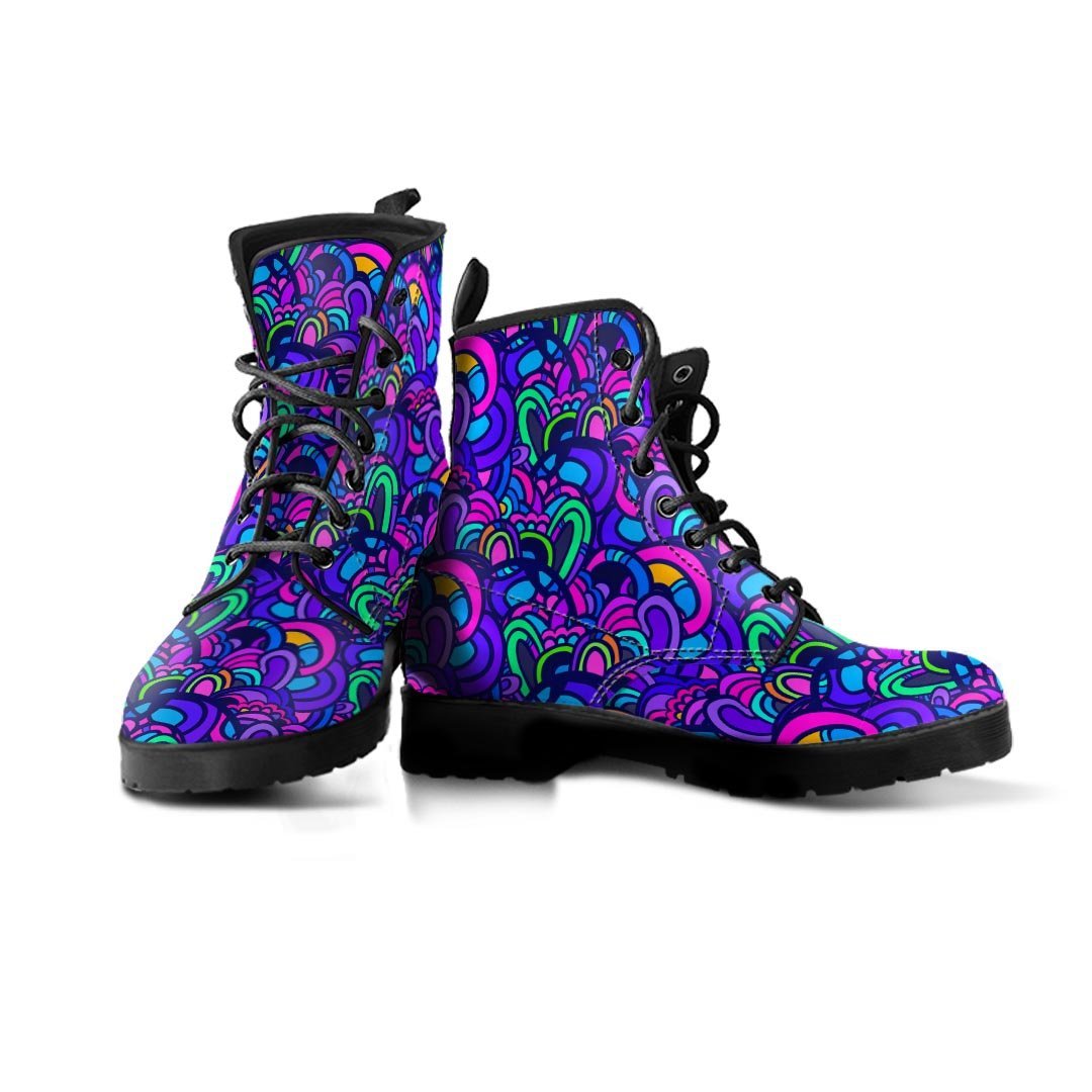 Blue Psychedelic Men's Boots-grizzshop