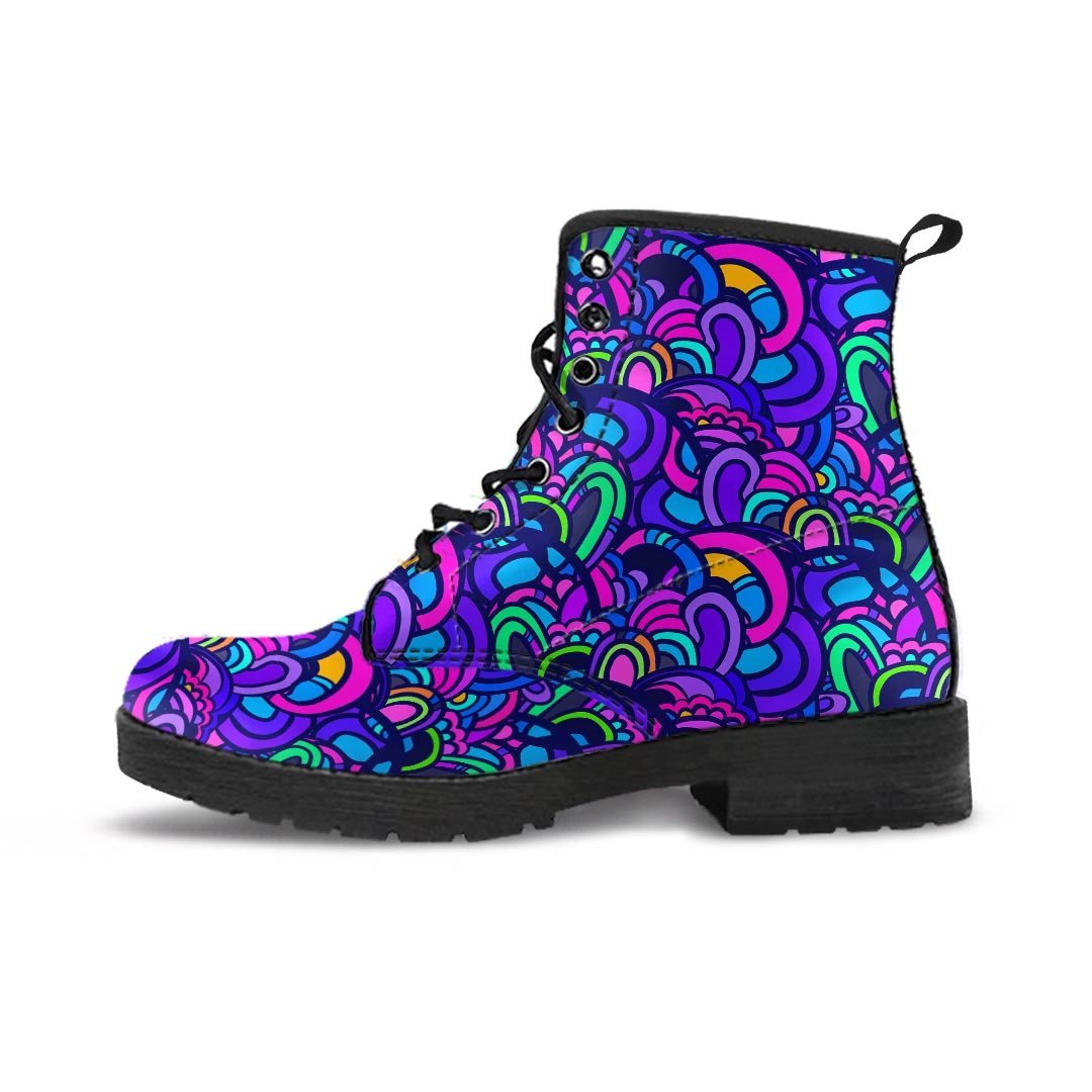 Blue Psychedelic Men's Boots-grizzshop