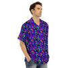 Blue Psychedelic Men’s Hawaiian Shirt-grizzshop