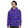 Blue Psychedelic Men's Hoodie-grizzshop