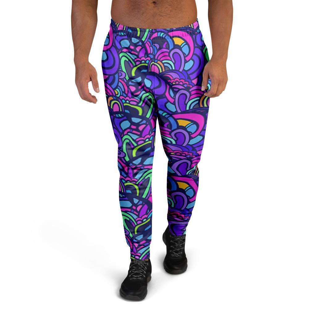 Blue Psychedelic Men's Joggers-grizzshop