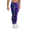 Blue Psychedelic Men's Leggings-grizzshop