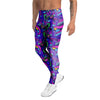 Blue Psychedelic Men's Leggings-grizzshop