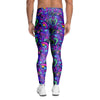 Blue Psychedelic Men's Leggings-grizzshop