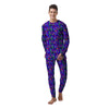 Blue Psychedelic Men's Pajamas-grizzshop