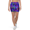 Blue Psychedelic Mini Skirt-grizzshop