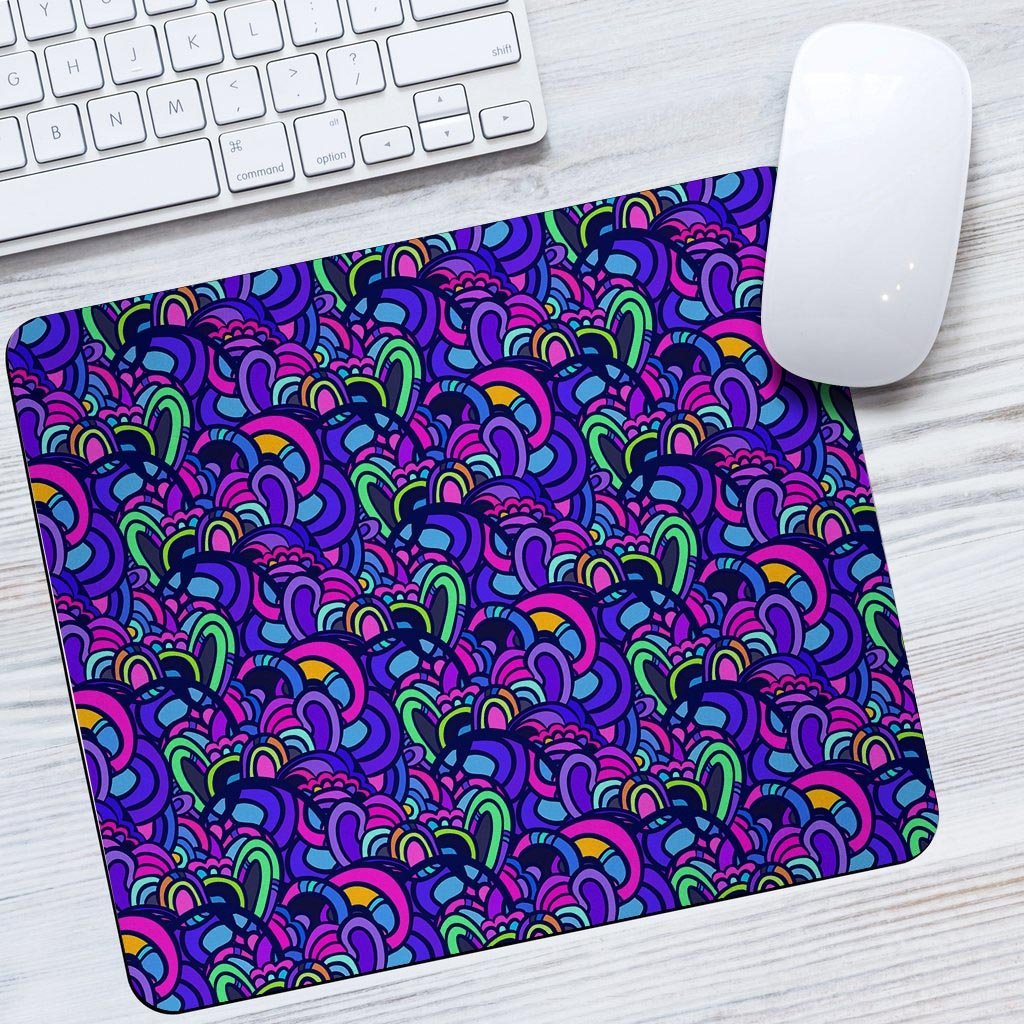 Blue Psychedelic Mouse Pad-grizzshop