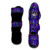 Blue Psychedelic Muay Thai Shin Guard-grizzshop