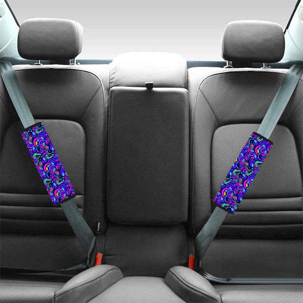 Blue Psychedelic Seat Belt Cover-grizzshop