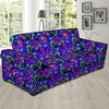 Blue Psychedelic Sofa Cover-grizzshop