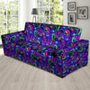 Blue Psychedelic Sofa Cover-grizzshop