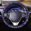 Blue Psychedelic Steering Wheel Cover-grizzshop