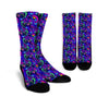 Blue Psychedelic Unisex Socks-grizzshop