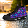 Blue Psychedelic Women's High Top Shoes-grizzshop