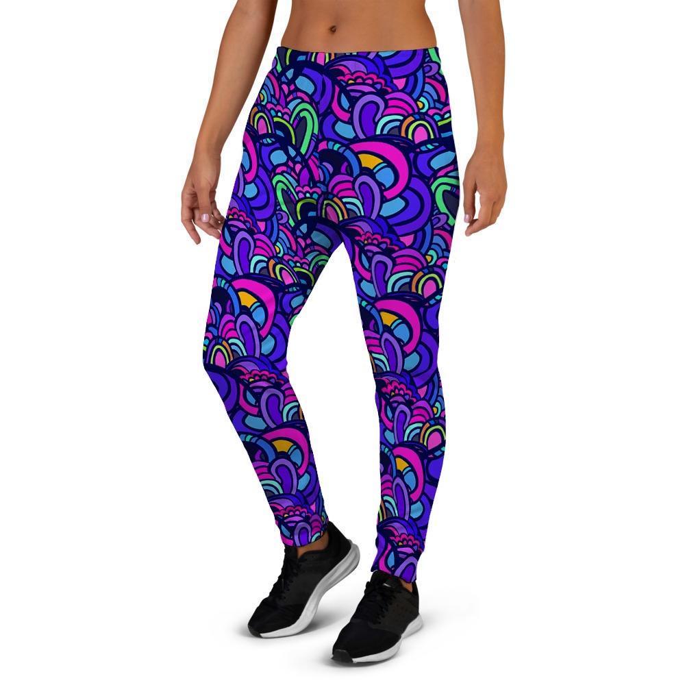 Blue Psychedelic Women's Joggers-grizzshop