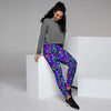 Blue Psychedelic Women's Joggers-grizzshop