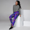 Blue Psychedelic Women's Joggers-grizzshop