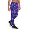 Blue Psychedelic Women's Joggers-grizzshop