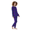 Blue Psychedelic Women's Pajamas-grizzshop